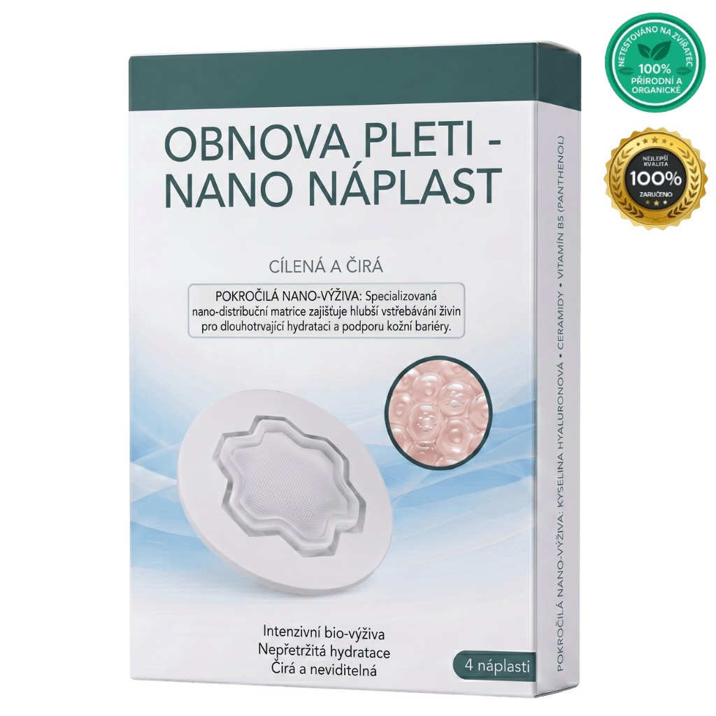 Luxusní nano náplast pro obnovu pokožky s výživnou aplikací na regeneraci pleti.