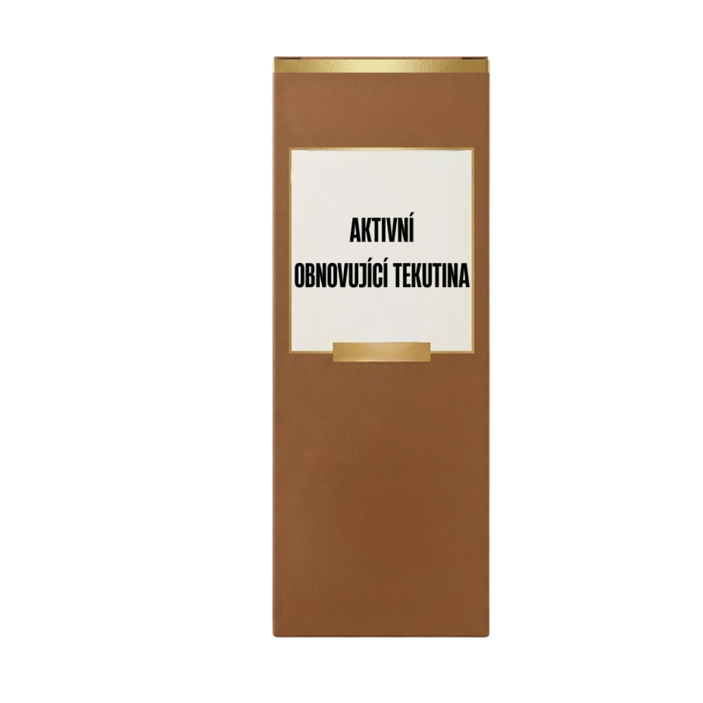 Aktivní obnovující tekutina v elegantním obalu, ideální pro každodenní péči o pleť.
