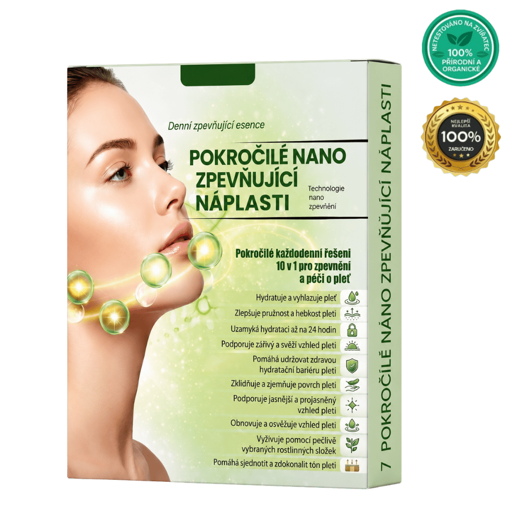Pokročilá Nano Zpevňující Náplast - kosmetická náplast pro pevnější a hladší pleť.