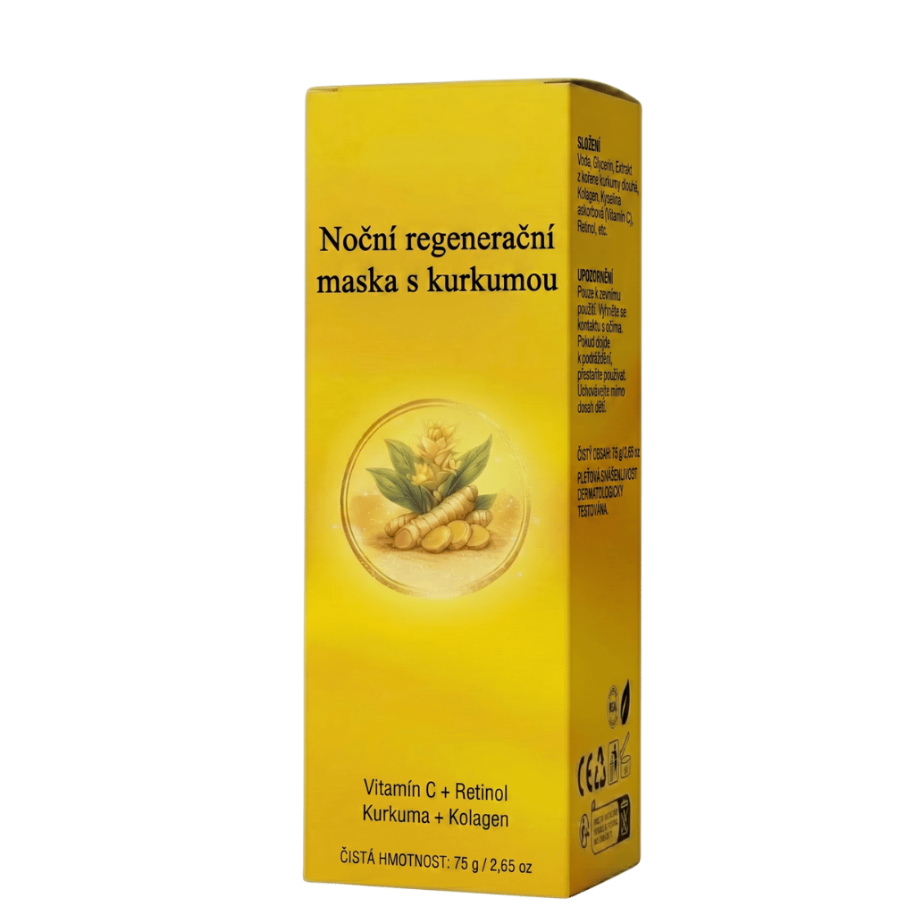 Luxusní kurkumový krém na pleťovou masku