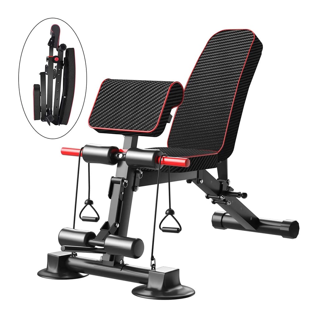 Ahoj Krása FlexForma nastavitelna posilovaci lavice s skládací funkcí pro domácí trénink.